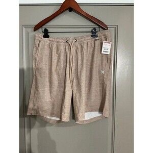 Hurley Pull On Hybrid Walk Short Relective Stretch Water Repellant Sz XL NWT TAN
